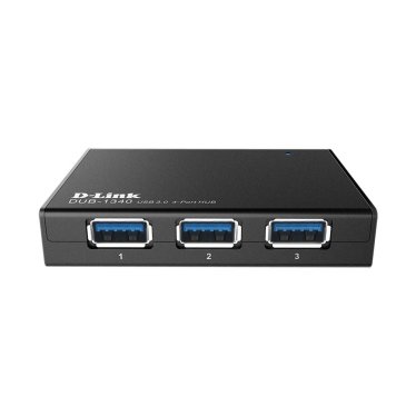 !D-Link DUB 1340 - Powered USB 3.0 hub - 4 poorten