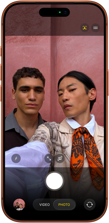 iPhone 17 Pro, voorkant, feature Middelpunt voor foto’s